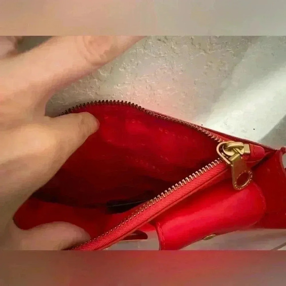 Marc By Marc Jacobs Clear Red Leather Perspex Crossbody Bag Adjustable Strap - Picture 7 of 10